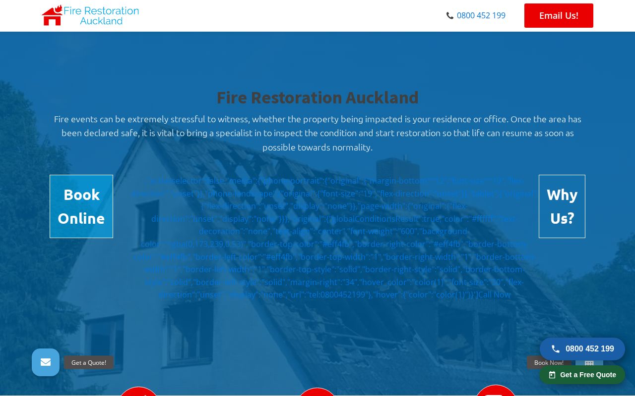 Fire Restoration Auckland homepage screenshot